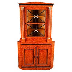 Vitrina Esquinera Estilo Biedermeier Siglo XX