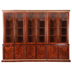 Bibliothèque en armoire de bibliothèque de style Biedermeier du XXe siècle