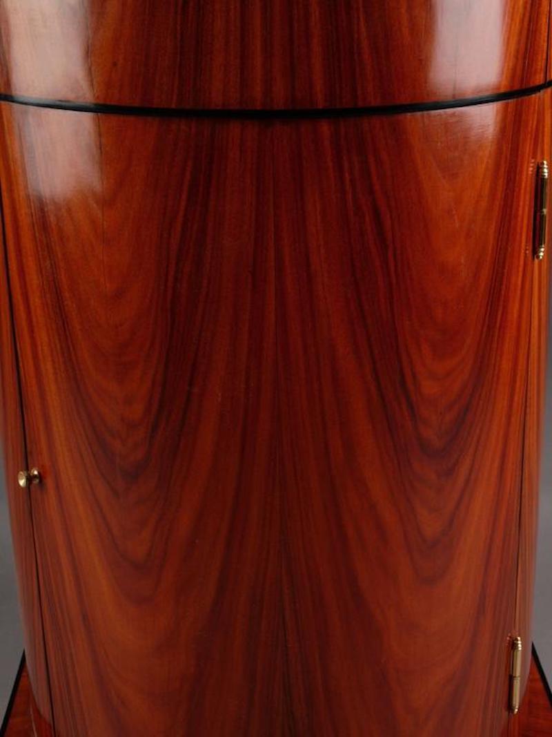 Marble 20th Century Biedermeier Style Rotunda Cupboard For Sale