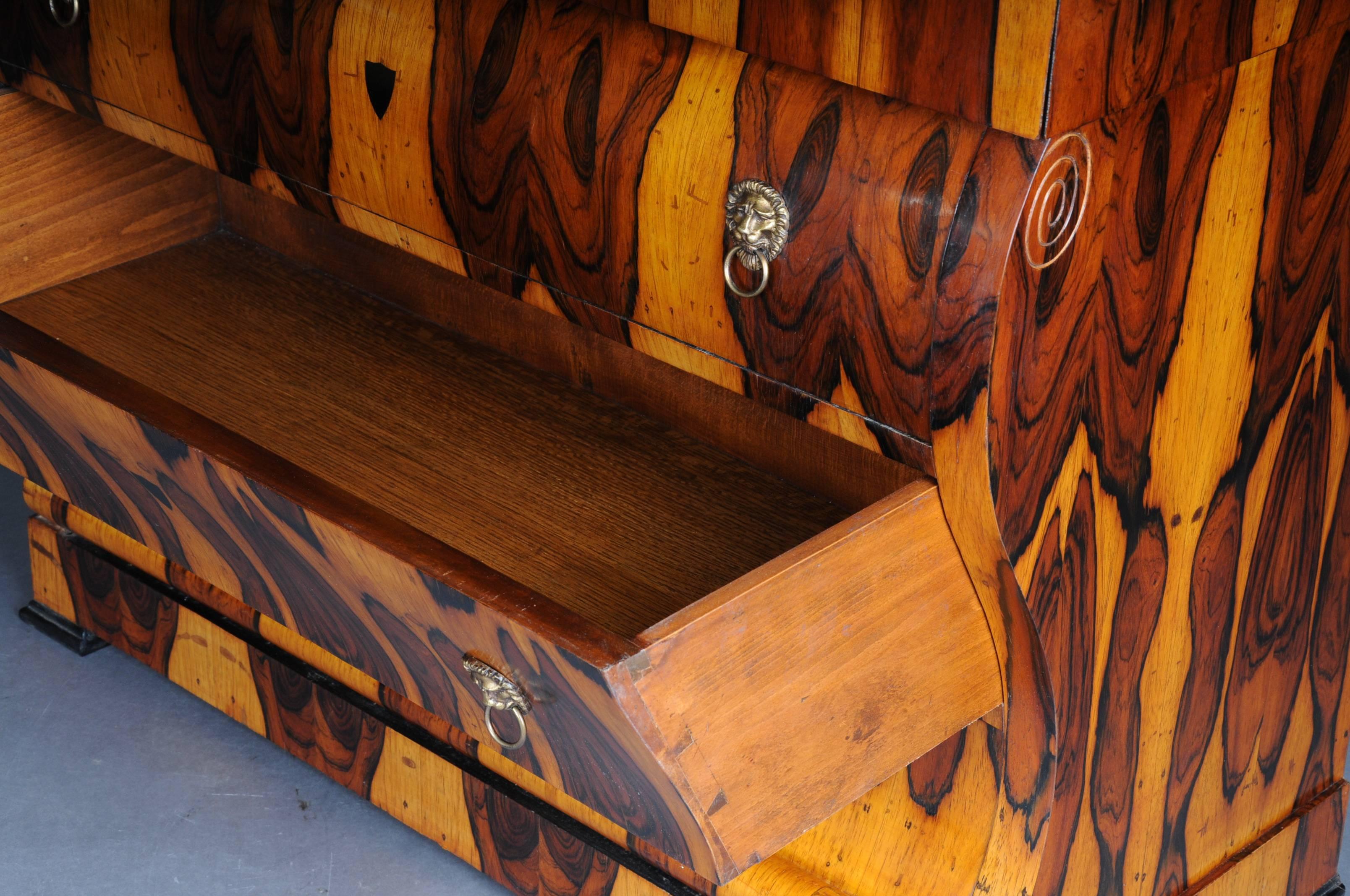 20th Century Biedermeier Style Veneer Spruce Commode 4