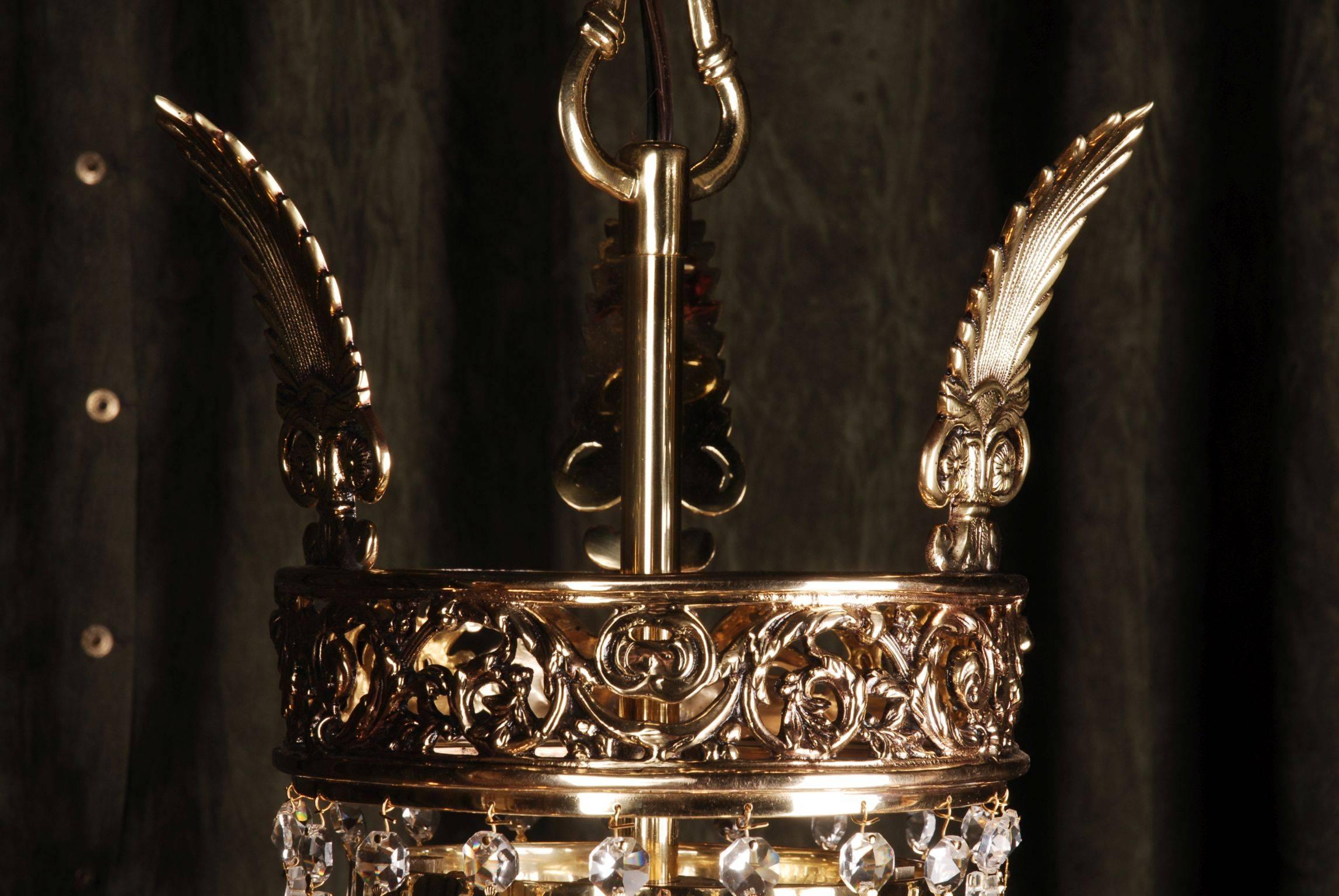 Lámpara de cesta de estilo clásico Biedermeier del siglo XX en venta 1