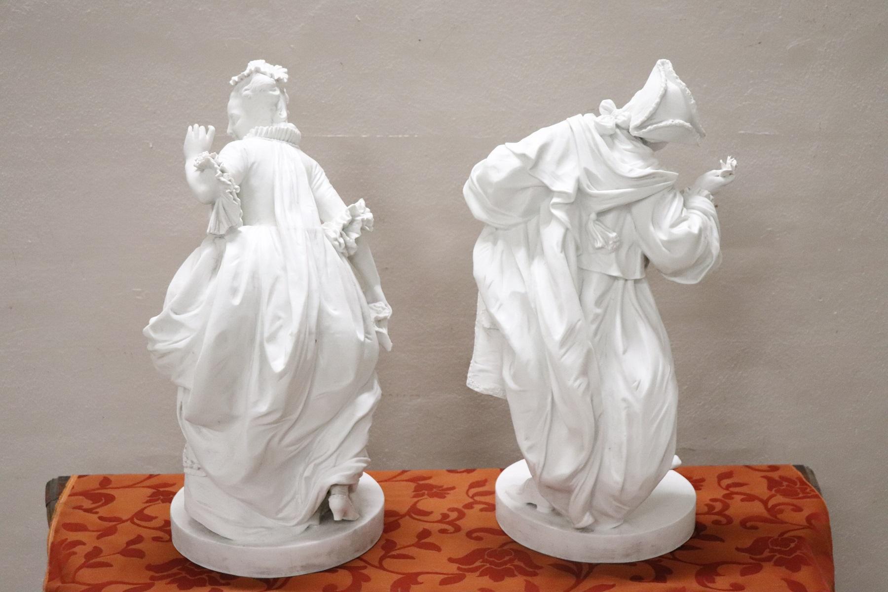 20th Century Biscuit Porcelain Sculptures, Loving Couple 5