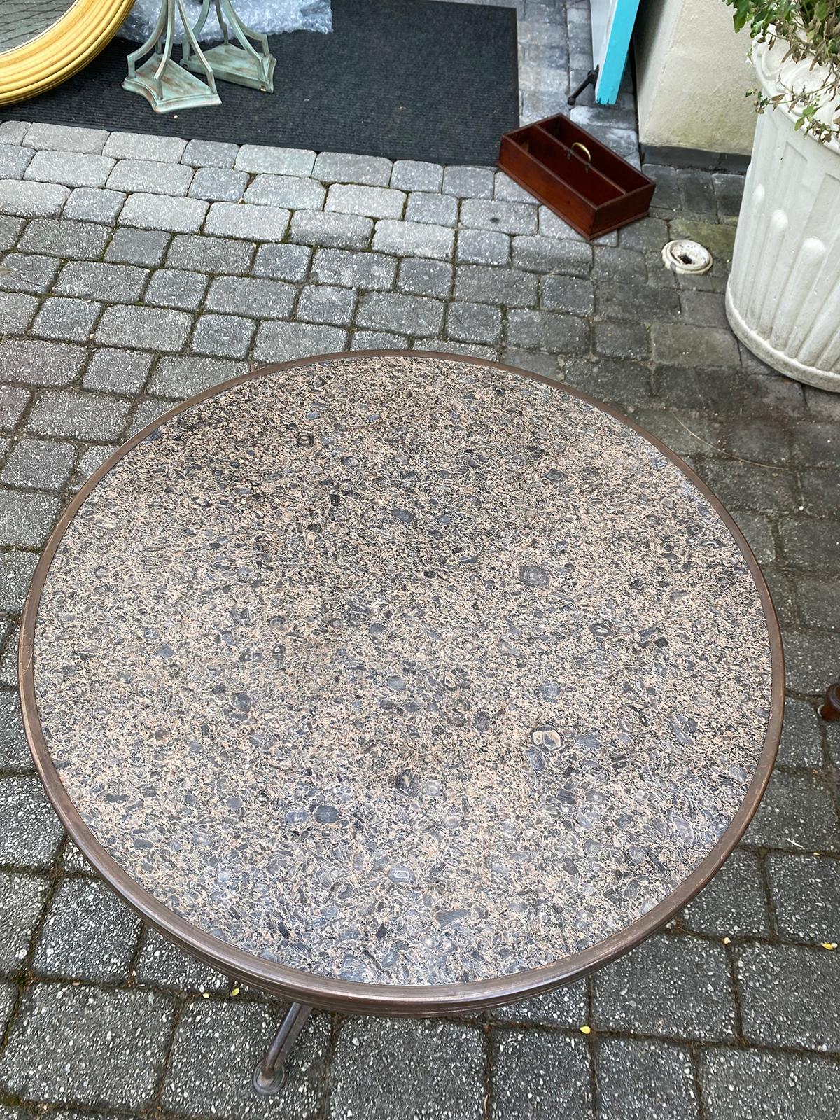 stone top bistro table