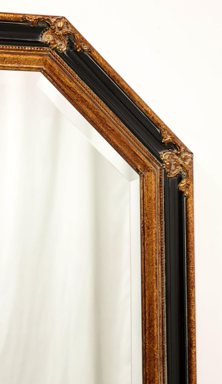 20th Century Black and Bronze Octagonal Beveled Wall Mirror For Sale at  1stDibs