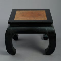 20th Century Black Lacquer Low Table
