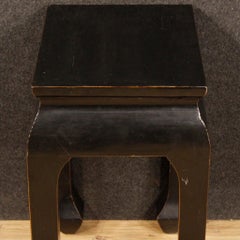 20th Century Black Lacquered Wood Chinese Coffee Table, 1980