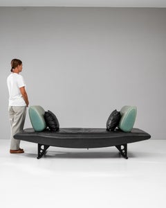 Canapé en cuir noir du XXe siècle « Cirrus » de Peter Maly