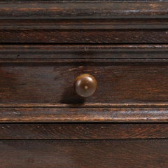 20th Century Black Louis XIII Oak Confiturier Cabinet in Original