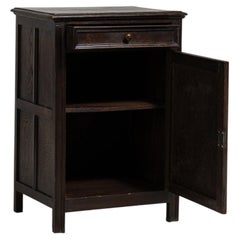 20th Century Black Louis XIII Oak Confiturier Cabinet in Original
