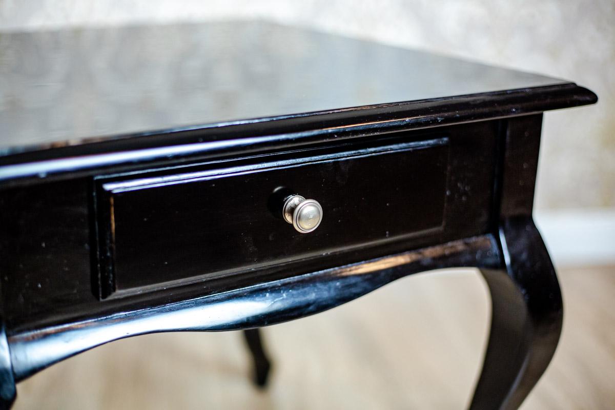 20th Century Black Side Table-Nightstand For Sale 1