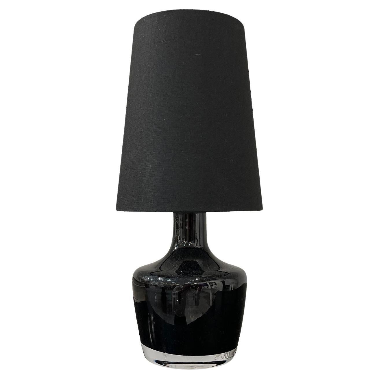 20th Century Black Swedish Small Glass Office Light by Falkenbergs Belysning For Sale