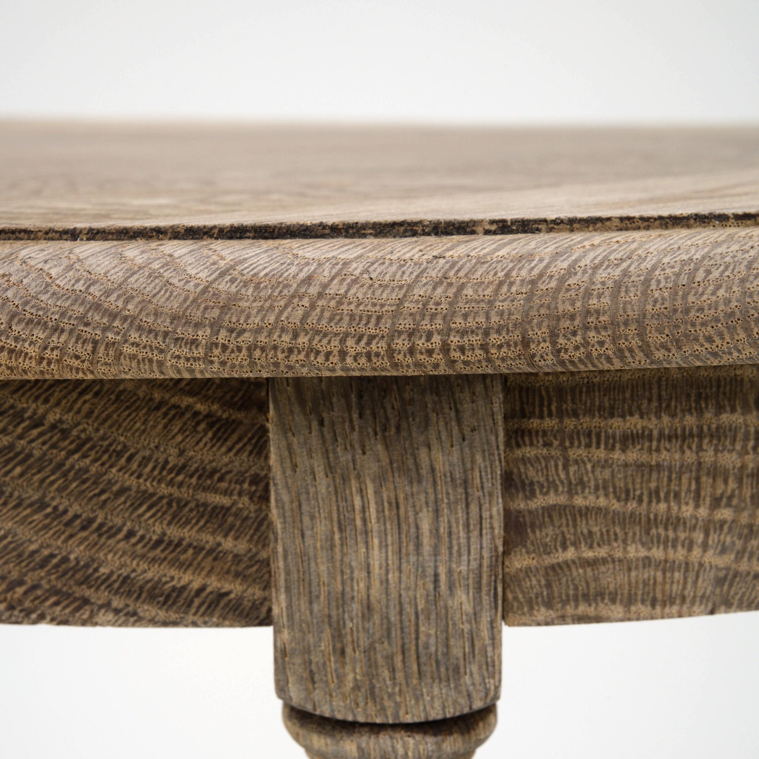 20th Century Bleached Oak Side Table 4
