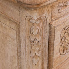 20th Century Bleached Wood Louis XV Chest Of Drawers
