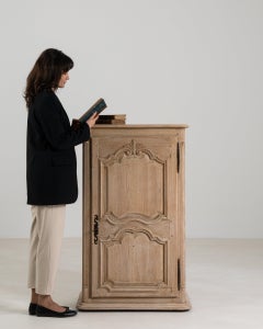 20th Century Bleached Wood Louis XV Style Oak Cabinet