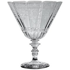 20th Century Blown Crystal with Engravings Bowl "Medicis" by Baccarat, in stock