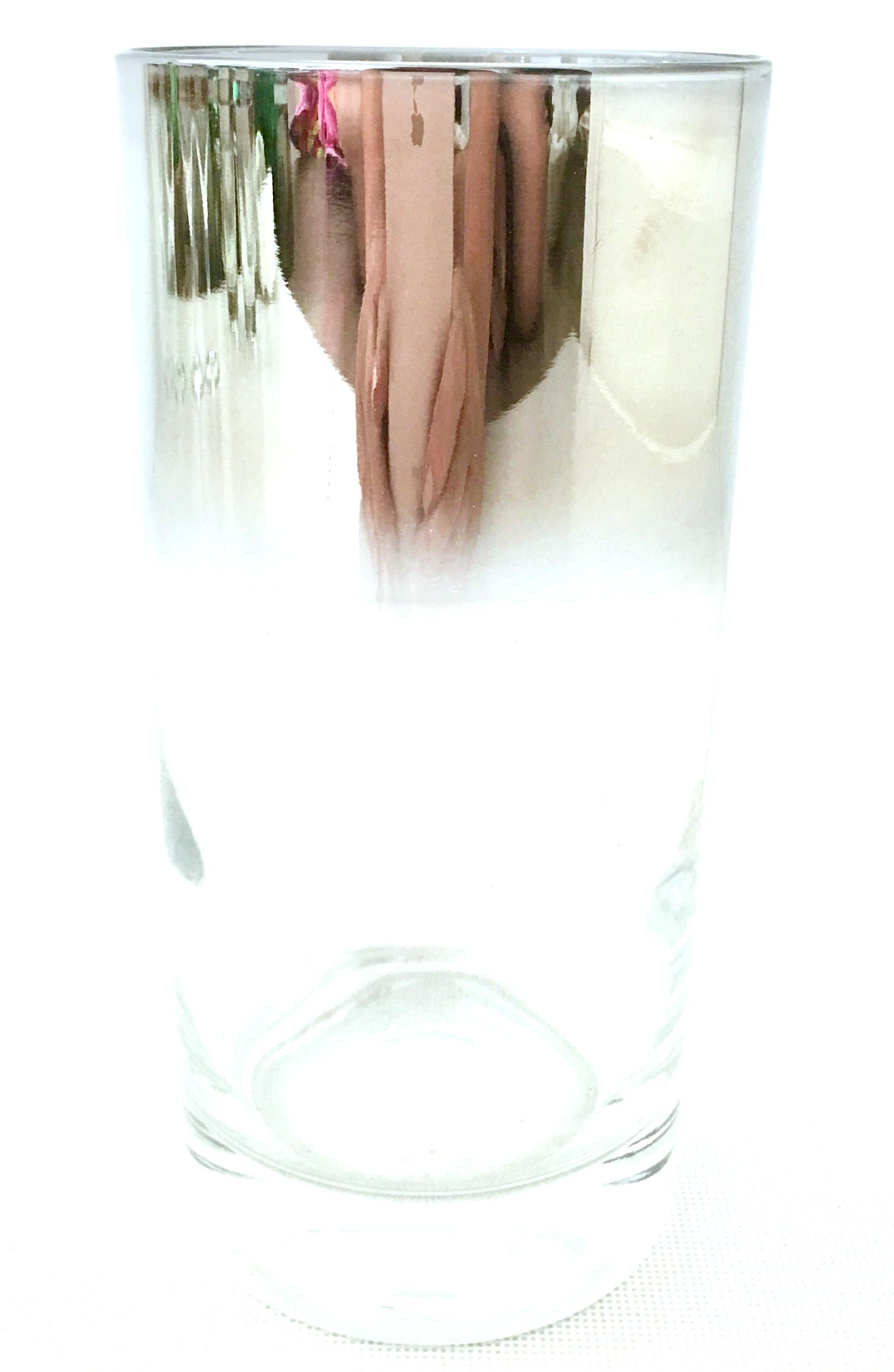 20th Century Vintage Blown Glass and Sterling Silver Drinks Set by Dorothy Thorpe, Set of 10