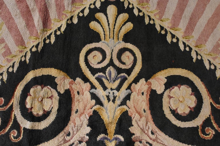 20th Century Blue and White Floreal Swans Rug by Reginald Toms, circa ...