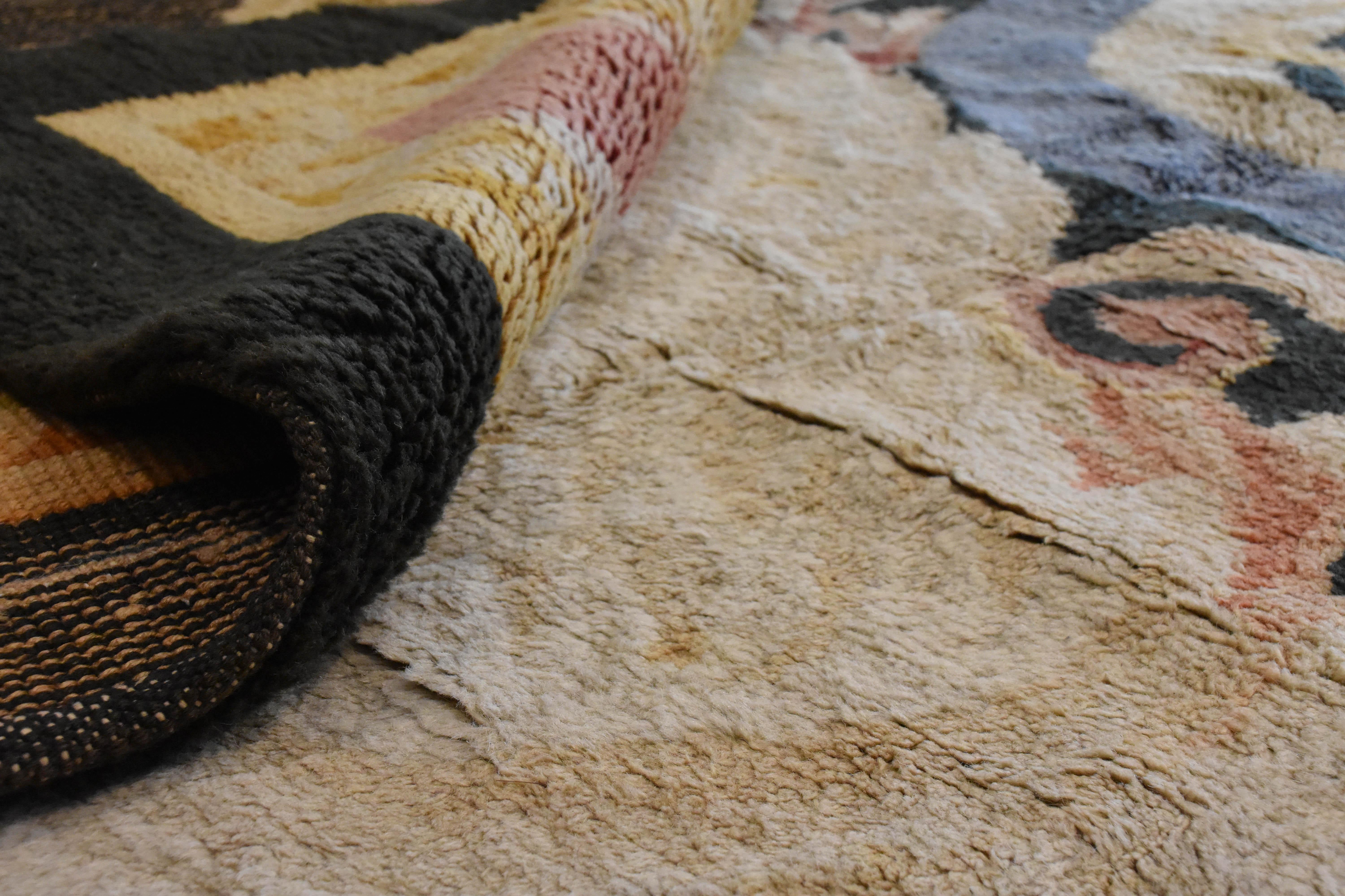 Tapis de cygnes flottants bleus et blancs du 20ème siècle par Reginald Toms, vers 1920 en vente 5
