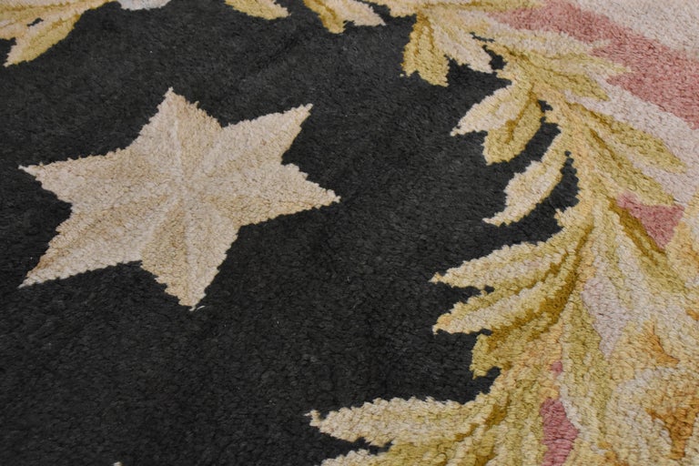 20th Century Blue and White Floreal Swans Rug by Reginald Toms, circa ...