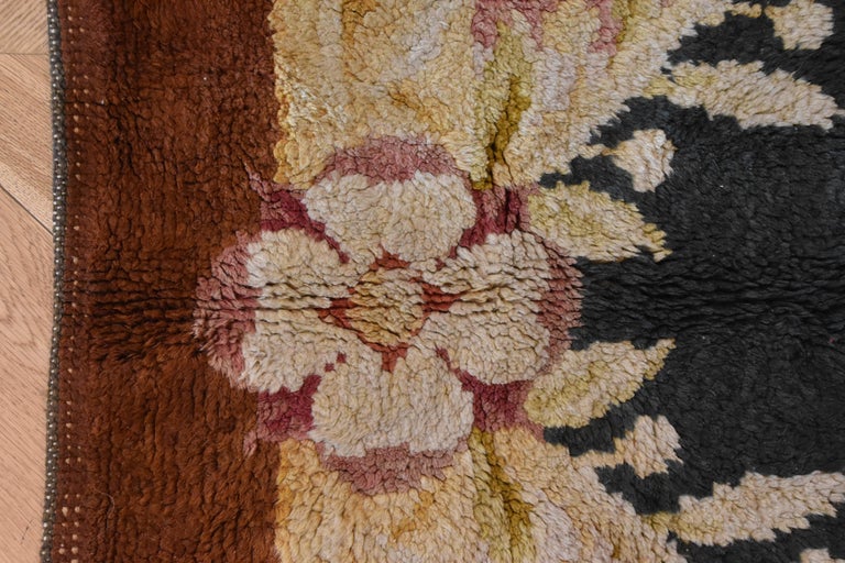 20th Century Blue and White Floreal Swans Rug by Reginald Toms, circa ...