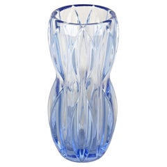 20th Century Blue Art Deco Glass Vase, Austria ca. 1920