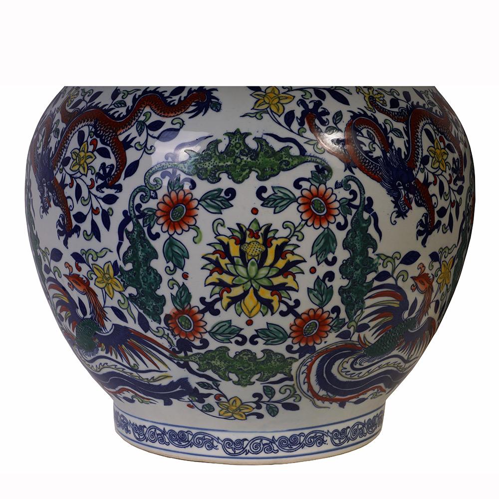 Vases en porcelaine bleue du 20e siècle, Chine antique, famille rose Bon état - En vente à Pomona, CA