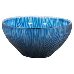  20th Century Blue Glass Centerpiece Bowl by Giampaolo Murano Italy