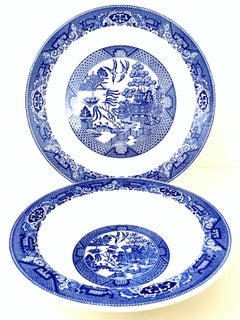 20th Century "Blue Willow" Serving Pieces Set of 2 by, Royal China