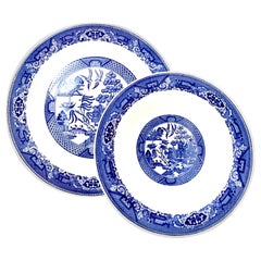 Retro 20th Century "Blue Willow" Serving Pieces Set of 2 by, Royal China