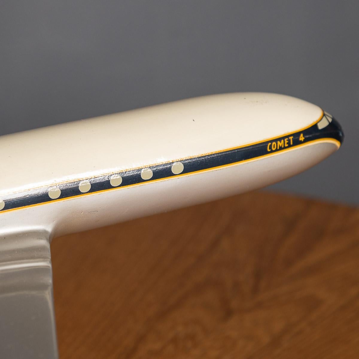 20th Century Boac Comet 4 Aluminium Airplane Model, c.1950 11