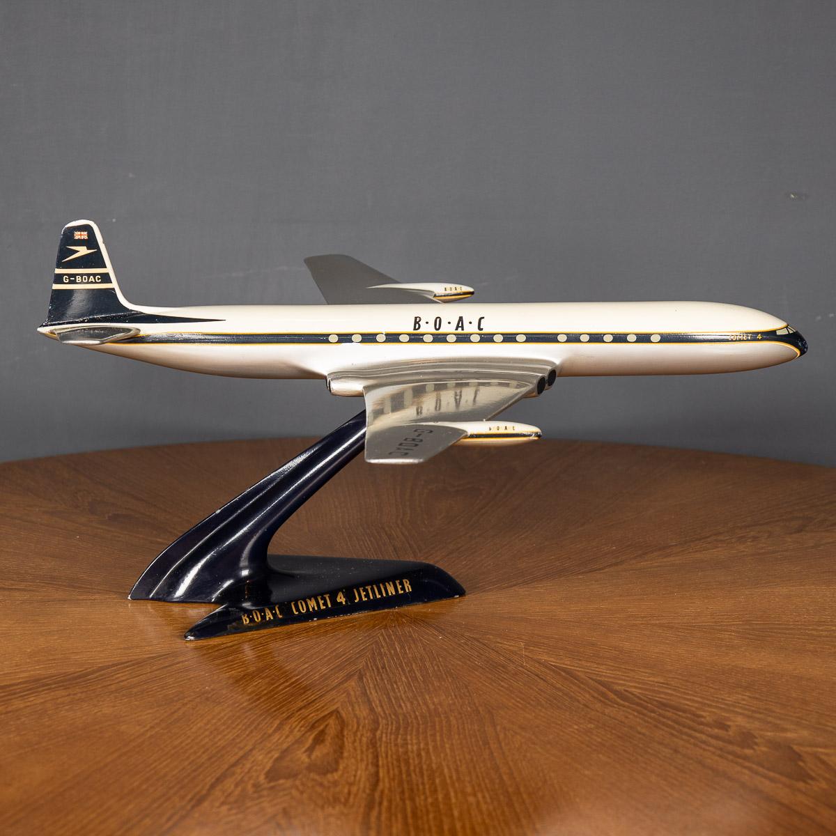 British 20th Century Boac Comet 4 Aluminium Airplane Model, c.1950