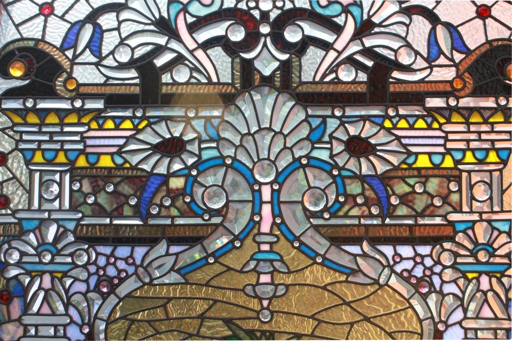 20th Century Bogenrief Studios Stained Glass Window 1