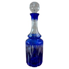 20th century Bohemia Crystal Whisky Decanter Carafe, 1950s