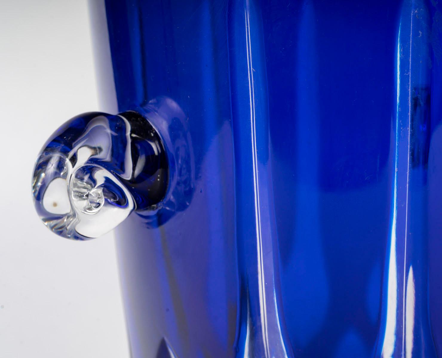 20th Century Bohemian Crystal Ice Bucket, Napoleon III Style. In Good Condition For Sale In Saint-Ouen, FR