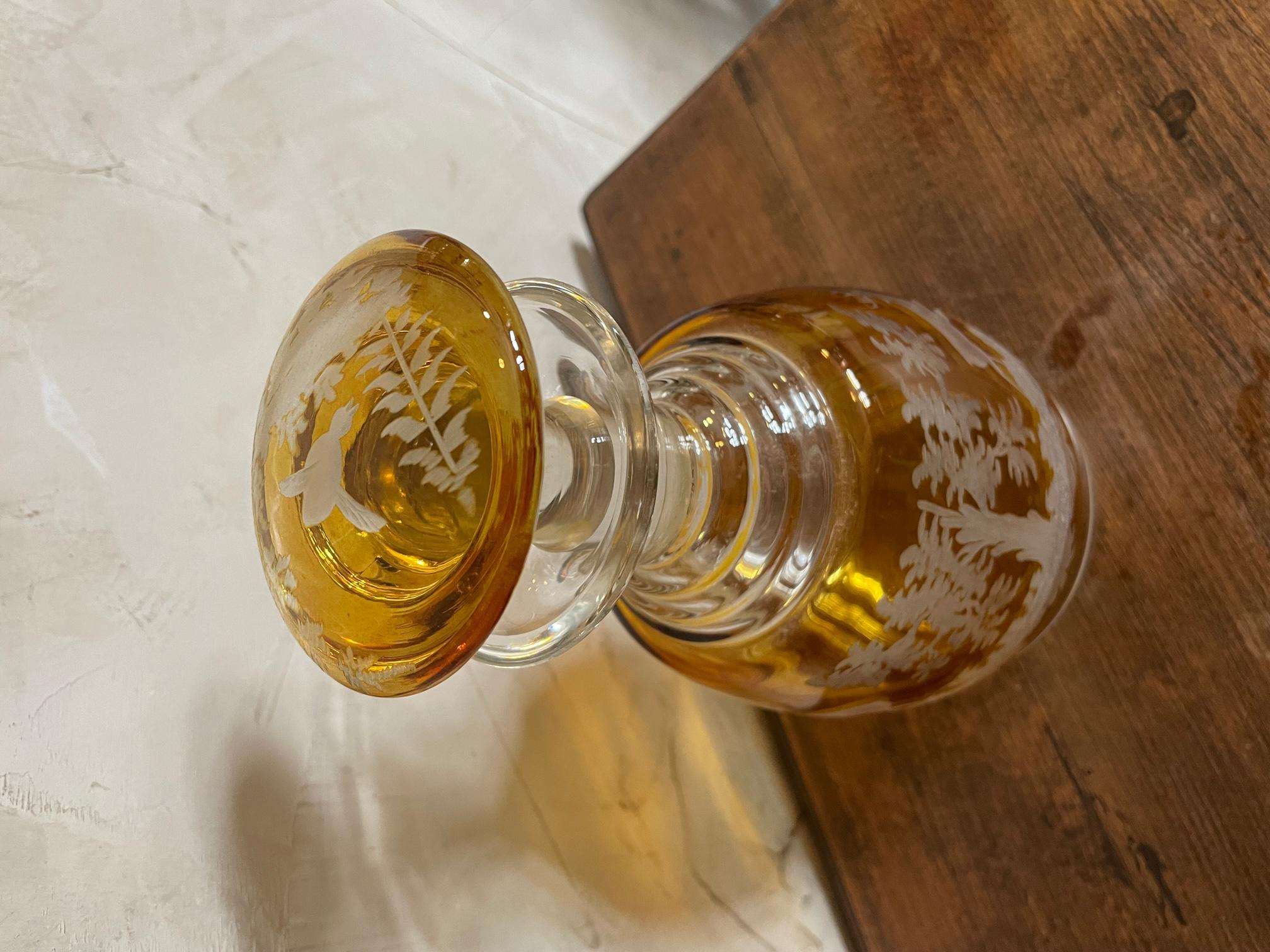 Service à liqueur en cristal de Bohème du 20e siècle  en vente 2