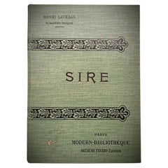 20th Century Book by Henri Lavedan – "Sire" - 2Y226