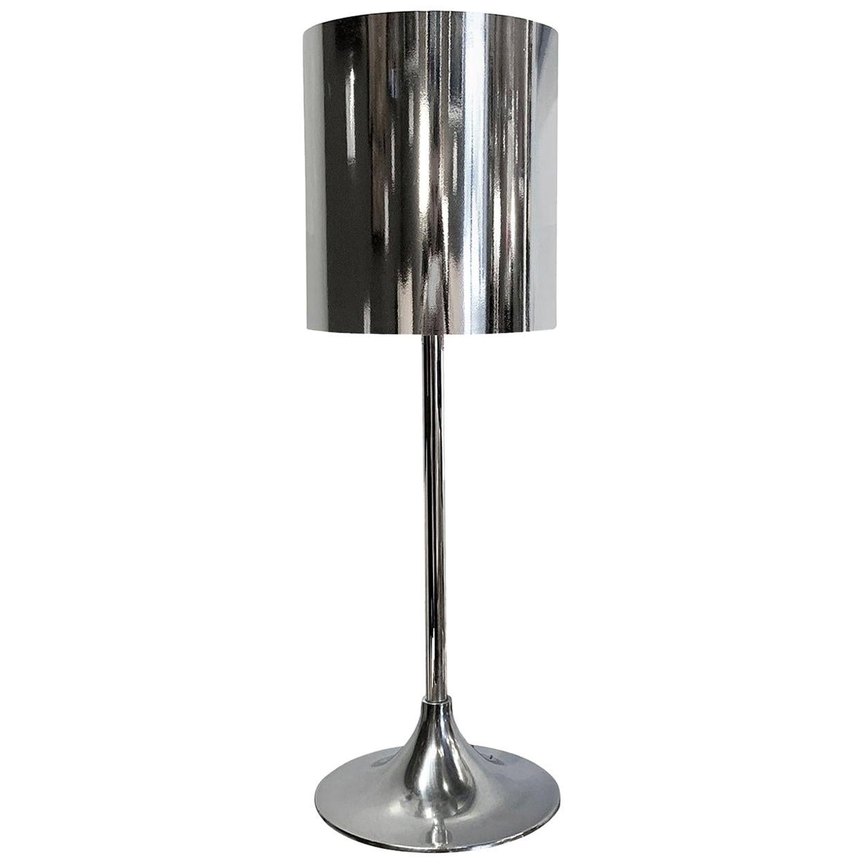 20th Century Swedish Bordslampa Krom, Chrome Table Lamp by Hans Agne Jakobsson For Sale