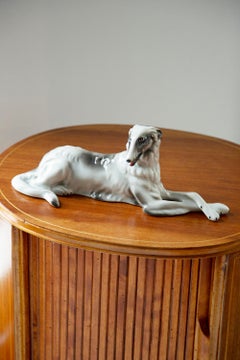 20th Century Borzoi Dog Sculpture, Poland, 1960s