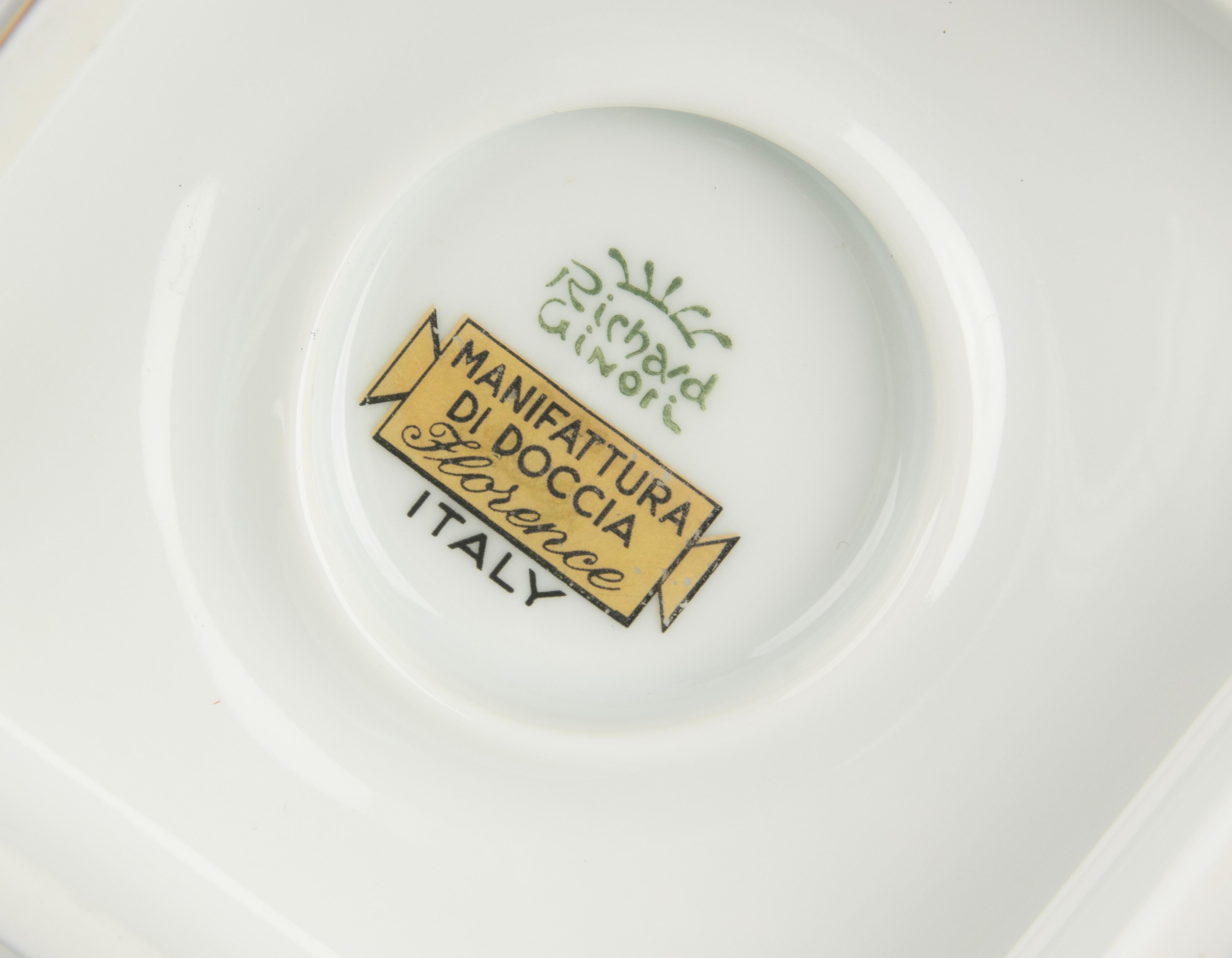 Bol du 20e siècle - Richard Ginori - Porcelaine - Série Zodiac Scorpion en vente 10