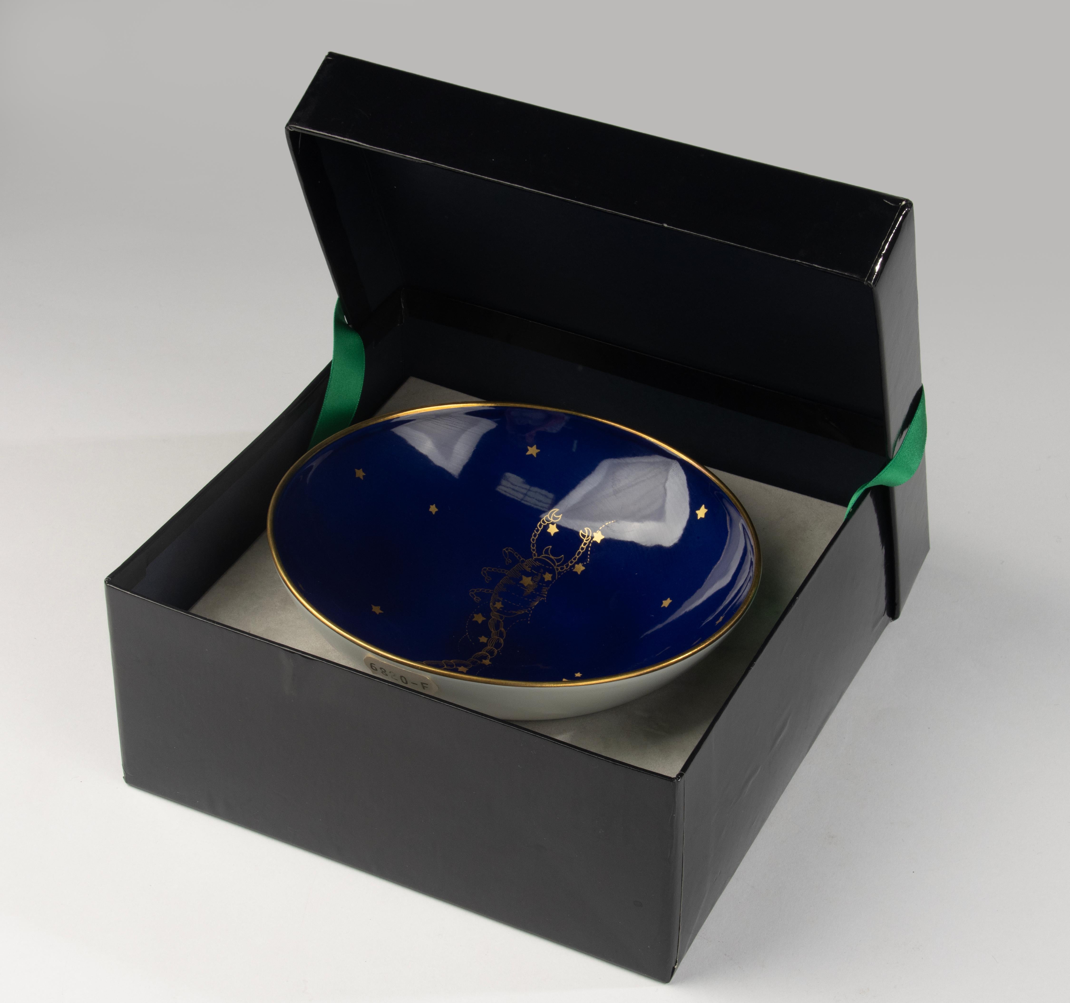 Bol du 20e siècle - Richard Ginori - Porcelaine - Série Zodiac Scorpion en vente 2