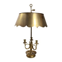 20th Century Brass Bouillotte Lamp