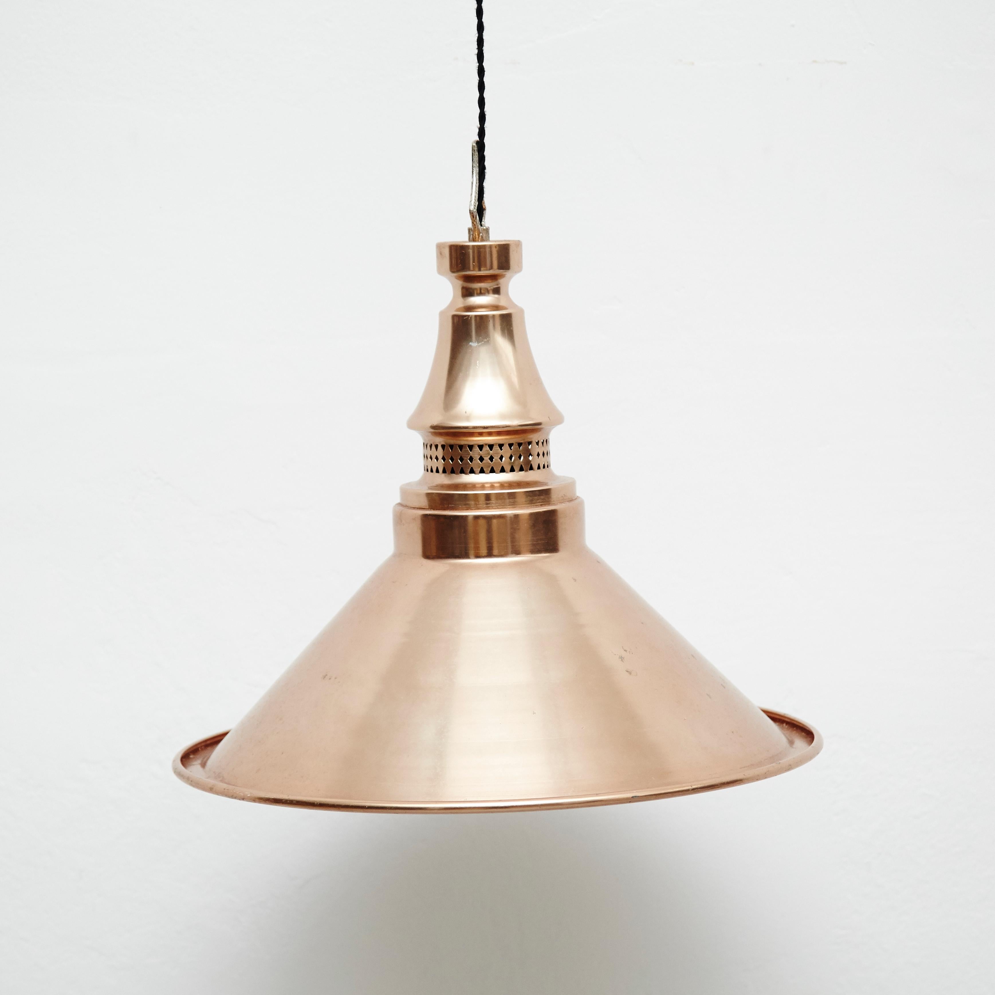 20th Century Brass Ceiling Lamp 5