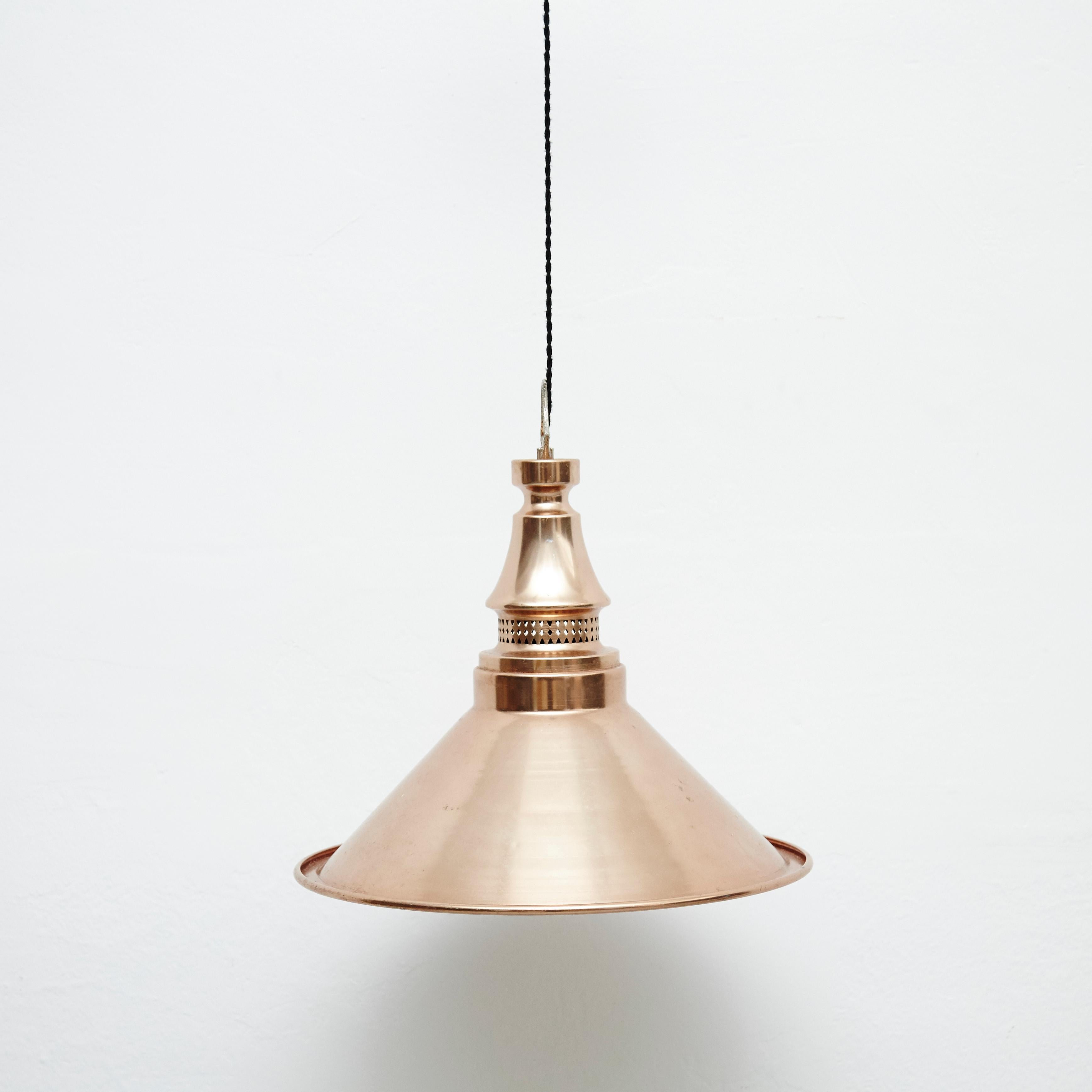 20th Century Brass Ceiling Lamp 6