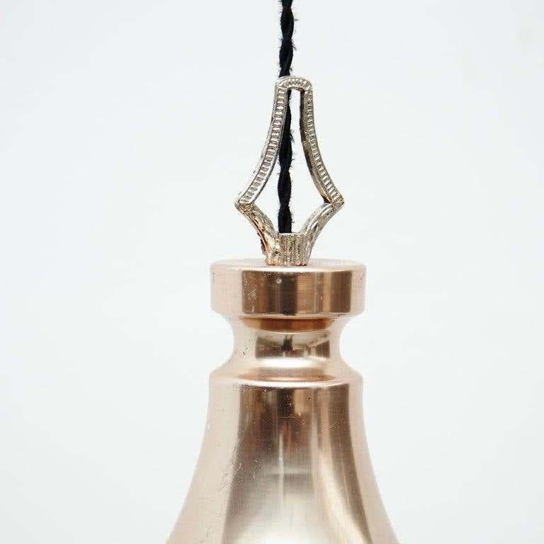 French 20th Century Brass Ceiling Lamp For Sale
