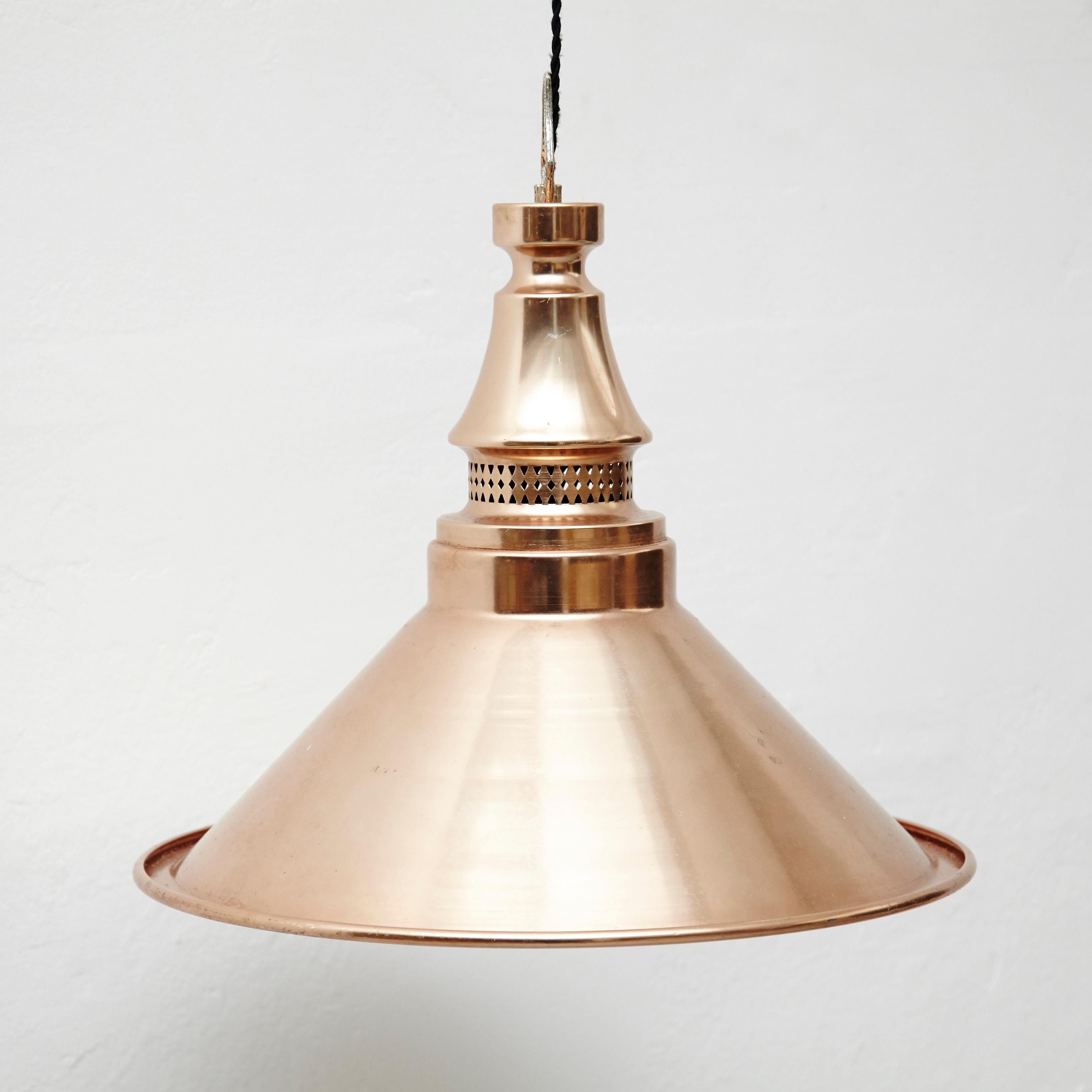 20th Century Brass Ceiling Lamp 4