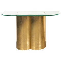 20th Century Brass Covered Side Table