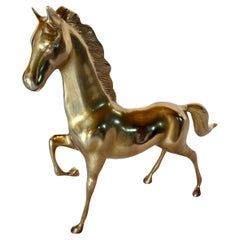 20th Century Brass Equestrian Horse Sculpture