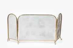20th Century Brass Fire Screen