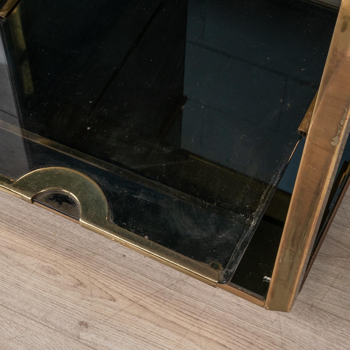 20th Century Brass Framed Cocktail Trolley, Willy Rizzo For Mario Sabot, c.1970 6