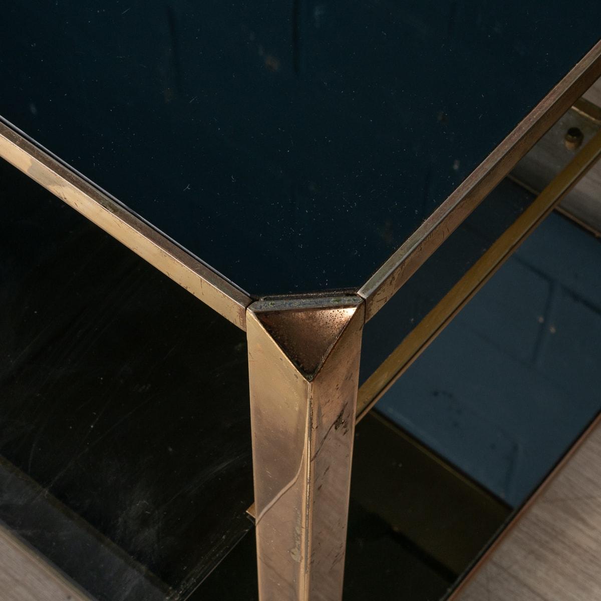 20th Century Brass Framed Cocktail Trolley, Willy Rizzo For Mario Sabot, c.1970 8